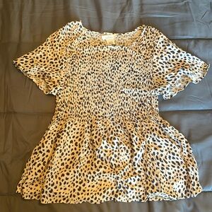 Leopard Print Blouse